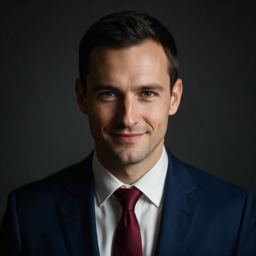 AI-generated man white Business Professional sample headshot