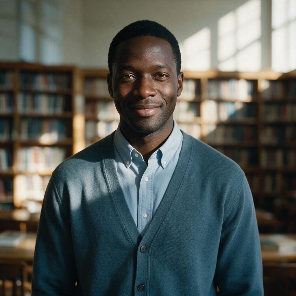 AI-generated man black Smart Casual sample headshot