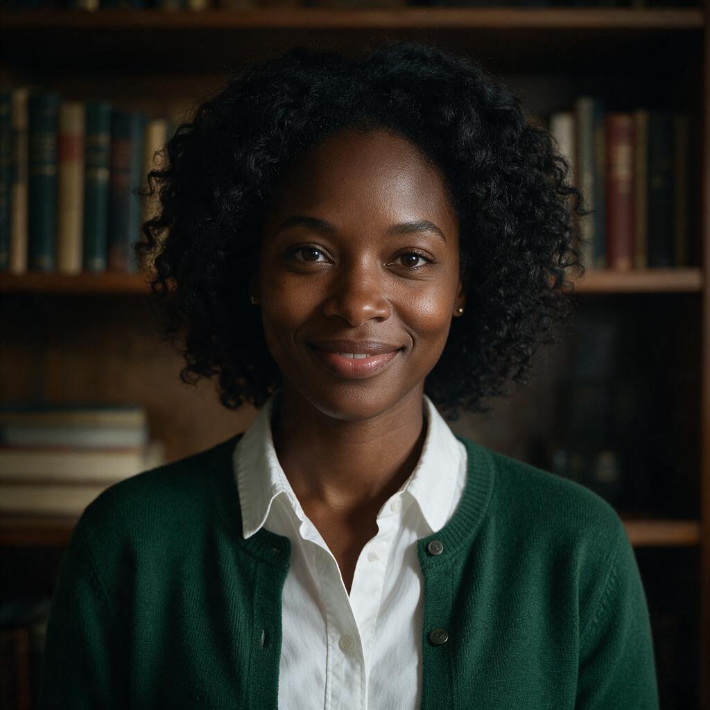 AI-generated woman black Smart Casual sample headshot