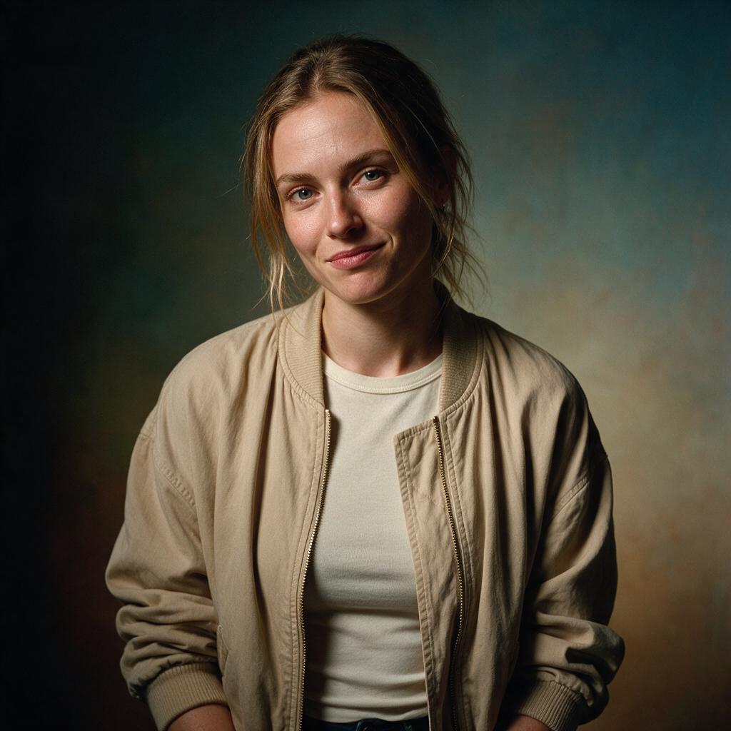 AI-generated woman white Creative sample headshot
