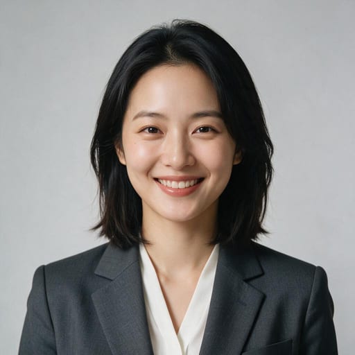 AI が生成した証明写真のサンプル